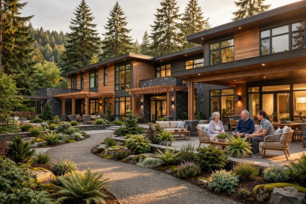 Senior living community exterior
